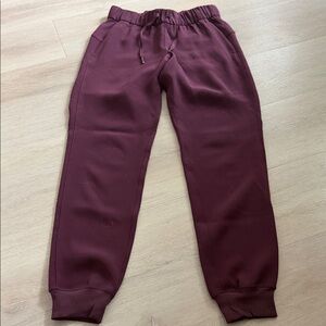 Women's Burgundy Jogger Pants